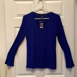 INC International Concepts Royal Blue Top
